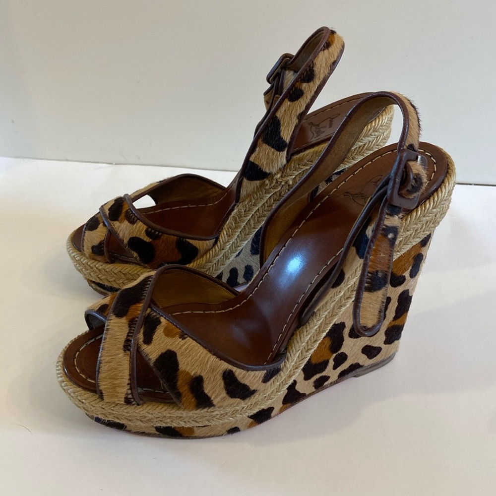 Christian Louboutin Wedge Heel Sandal